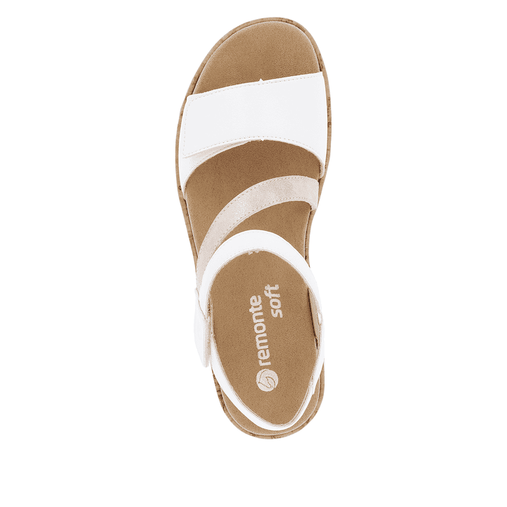 Remonte Artikelnummer R6860-80 remonte Damen Riemchensandalen sternenweiß-metallicrosé Neueste Mode