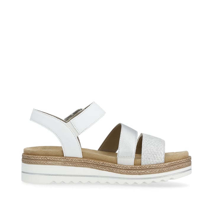 Remonte Artikelnummer D0Q55-90 remonte Damen Riemchensandalen silber-perlweiß Online Outlet