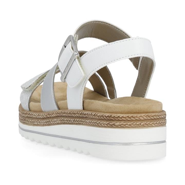 Remonte Artikelnummer D0Q55-90 remonte Damen Riemchensandalen silber-perlweiß Online Outlet