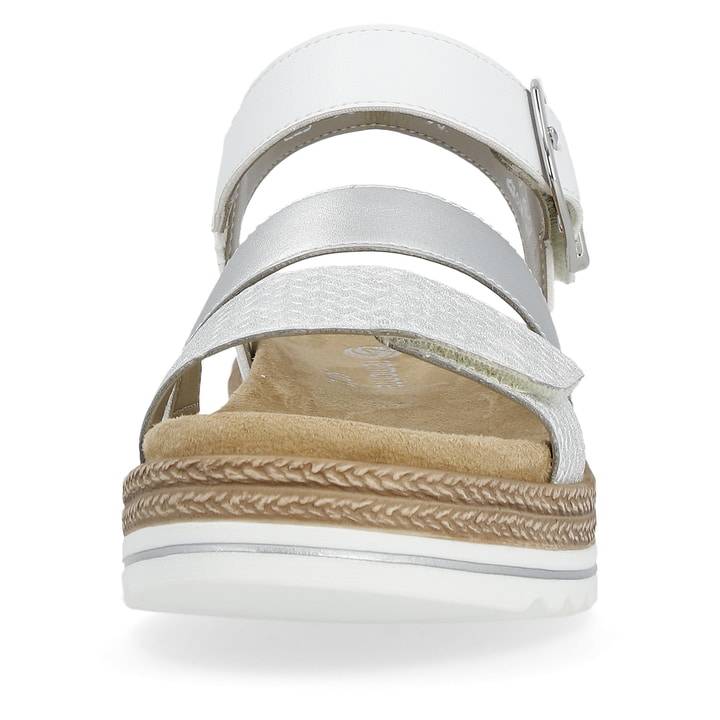 Remonte Artikelnummer D0Q55-90 remonte Damen Riemchensandalen silber-perlweiß Online Outlet