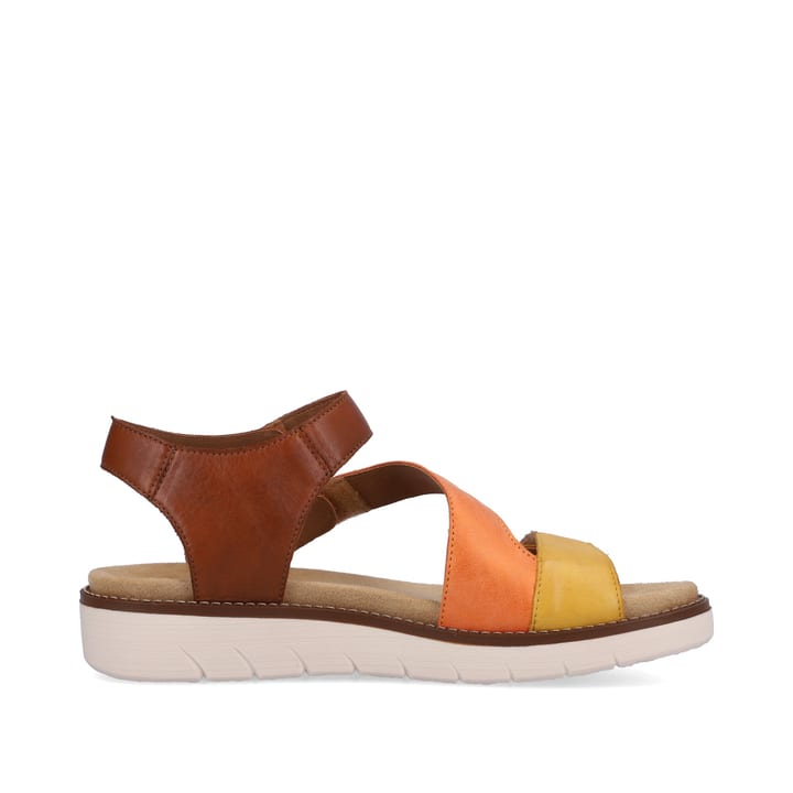 Remonte Artikelnummer D2050-25 remonte Damen Riemchensandalen braun-orange-gelb Zeitlich begrenztes Angebot