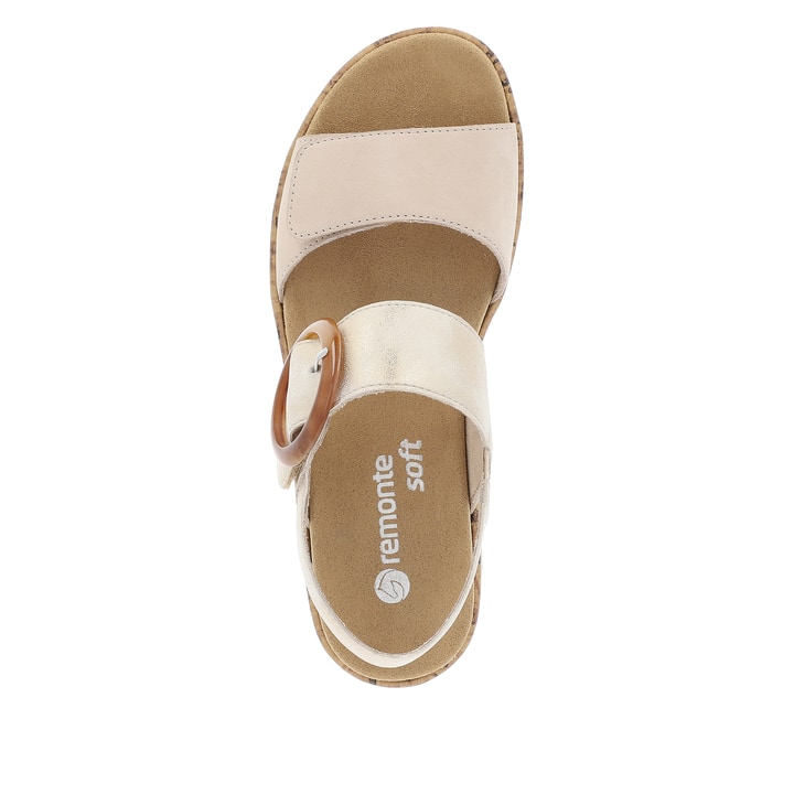 Remonte Artikelnummer R6853-61 remonte Damen Riemchensandalen lehmbeige-altweiß Exklusive Angebote
