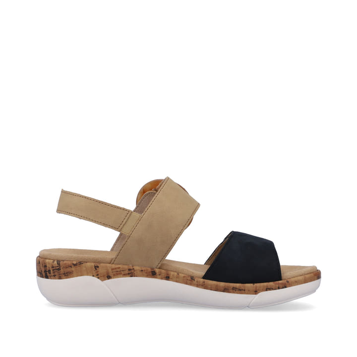 Remonte Artikelnummer R6853-60 remonte Damen Riemchensandalen sandbeige-stahlblau Räumungsverkauf