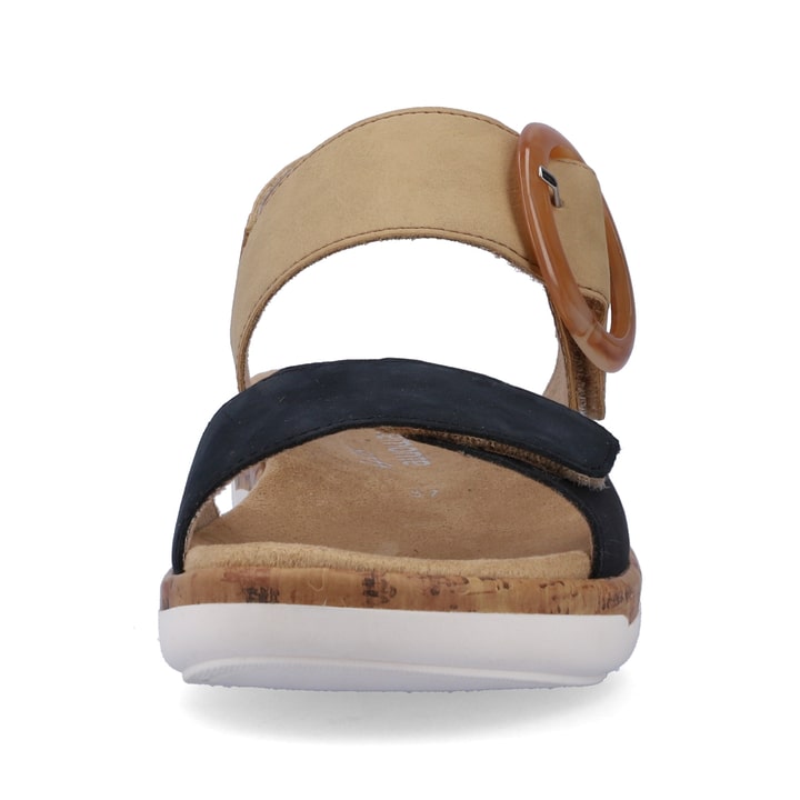 Remonte Artikelnummer R6853-60 remonte Damen Riemchensandalen sandbeige-stahlblau Räumungsverkauf