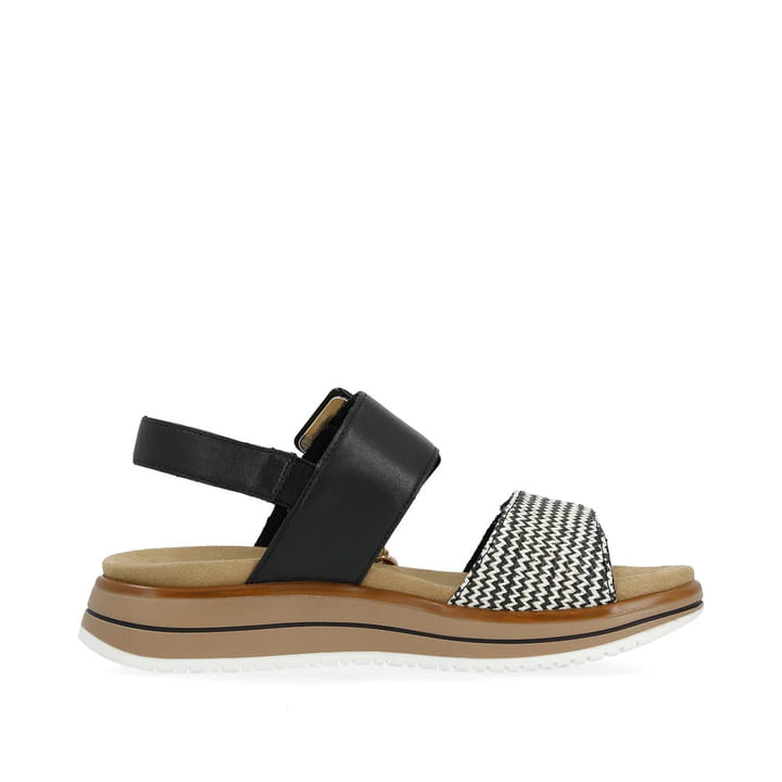Remonte Artikelnummer D1J53-02 remonte Damen Riemchensandalen tiefschwarz-gestreift Kauf eins, bekomm eins gratis