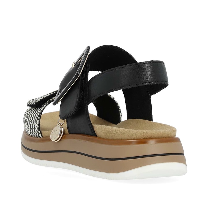 Remonte Artikelnummer D1J53-02 remonte Damen Riemchensandalen tiefschwarz-gestreift Kauf eins, bekomm eins gratis