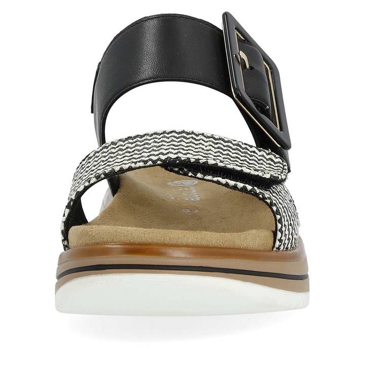 Remonte Artikelnummer D1J53-02 remonte Damen Riemchensandalen tiefschwarz-gestreift Kauf eins, bekomm eins gratis