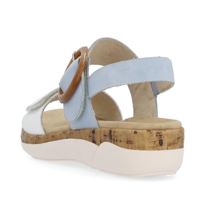Remonte Artikelnummer R6853-10 remonte Damen Riemchensandalen babyblau-kristallweiß VIP-Rabatte