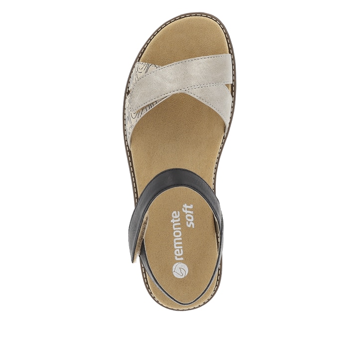 Remonte Artikelnummer D2049-63 remonte Damen Riemchensandalen sandbeige-tiefschwarz Begrenzte Freigabe