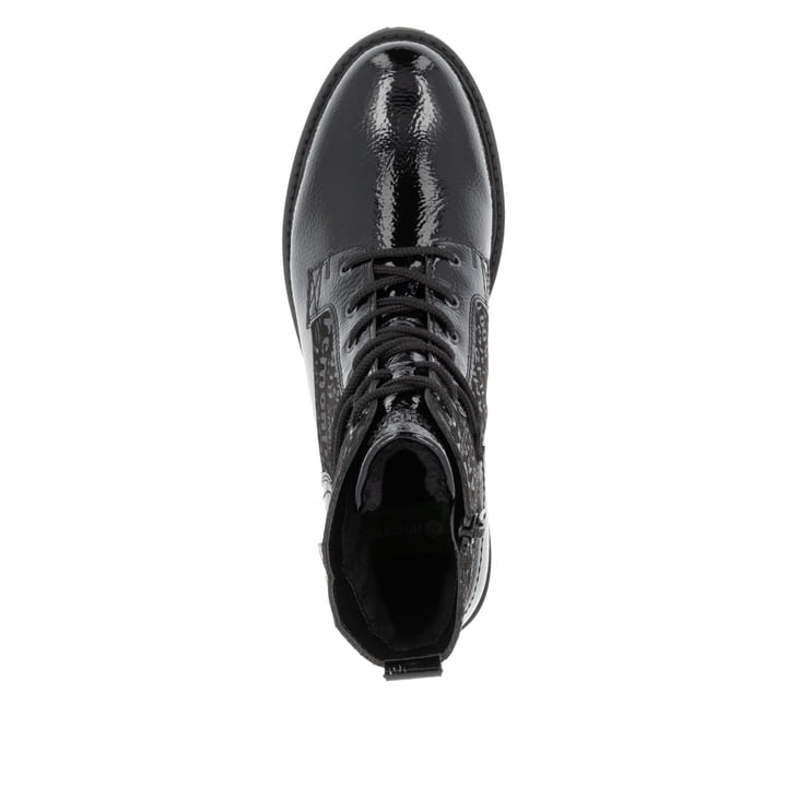 Remonte Artikelnummer D8659-03 remonte Damen Kurzstiefel lackschwarz 50% Rabatt mit kostenlosem Versand