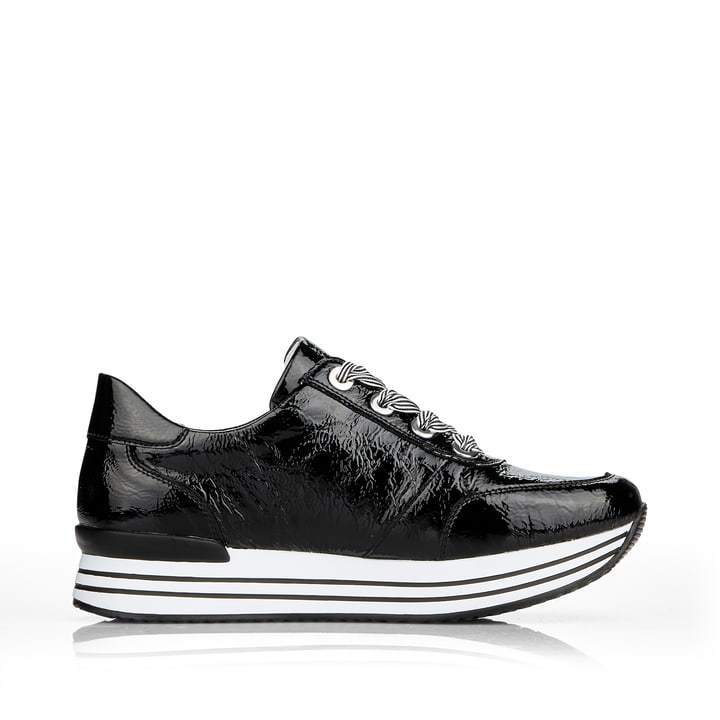 Remonte Artikelnummer D1302-02 remonte Damen Sneaker glanzschwarz Fabrikladen