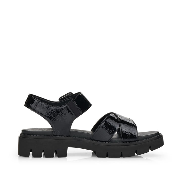 Remonte Artikelnummer D7950-01 remonte Damen Riemchensandalen glanzschwarz Begrenzt auf 3 Tage