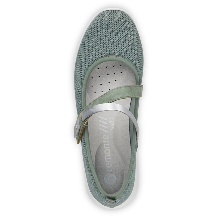 Remonte Artikelnummer R7104-52 remonte Damen Ballerinas grüngrau Günstiger Verkauf