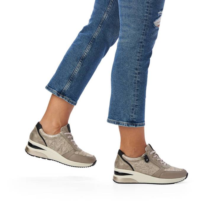 Remonte Artikelnummer D2400-60 remonte Damen Sneaker hellbeige-metallic Sonderangebote