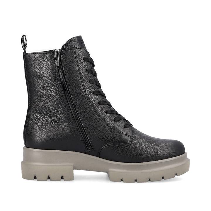Remonte Artikelnummer D8975-03 remonte Damen Schnürstiefel asphaltschwarz 50% Rabatt mit kostenlosem Versand