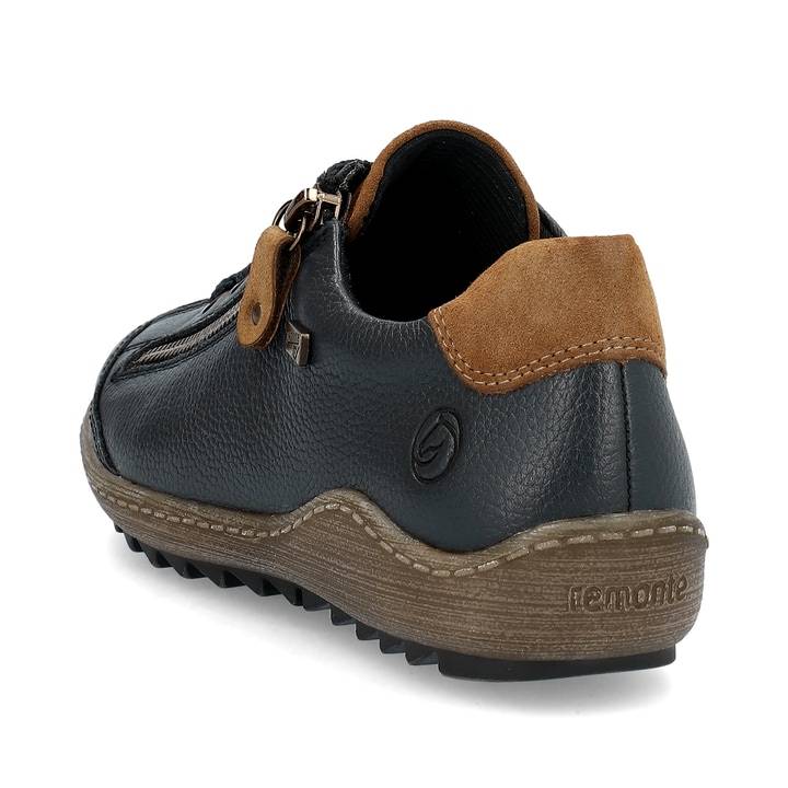 Remonte Artikelnummer R1402-16 remonte Damen Schnürschuhe königsblau-nougatbraun Schlussverkauf