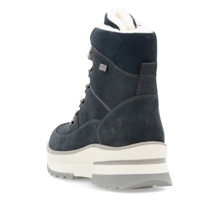 Remonte Artikelnummer D2B74-14 remonte Damen Schnürstiefel stahlblau Fabrik Onlineshop
