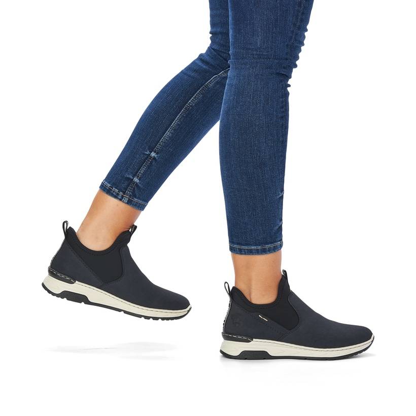 Rieker Artikelnummer M0053-14 Rieker Damen Slipper marineblau Zeitlich begrenztes Angebot