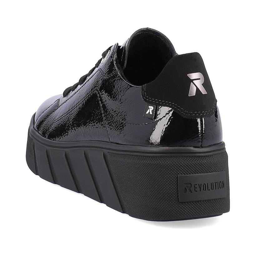 Rieker Artikelnummer W0501-00 Rieker Damen Sneaker Low mattschwarz Blitzangebot