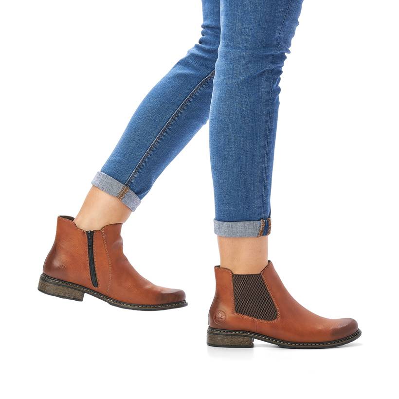 Rieker Artikelnummer Z4994-24 Rieker Damen Chelsea Boots nougatbraun Neuheiten