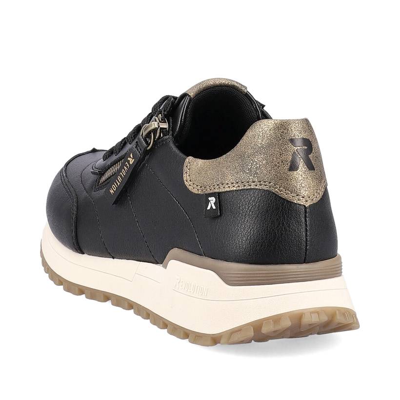 Rieker Artikelnummer W0604-00 Rieker Damen Sneaker Low urbanschwarz-bronze Bestseller