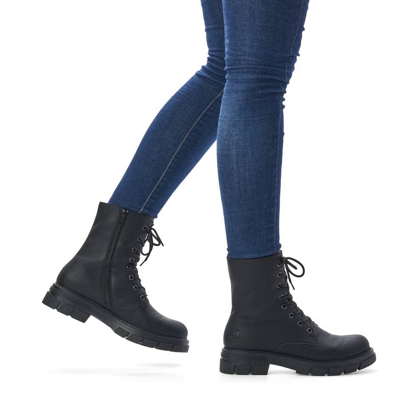 Rieker Artikelnummer Z9120-00 Rieker Damen Biker Boots graphitschwarz Tägliche Deals