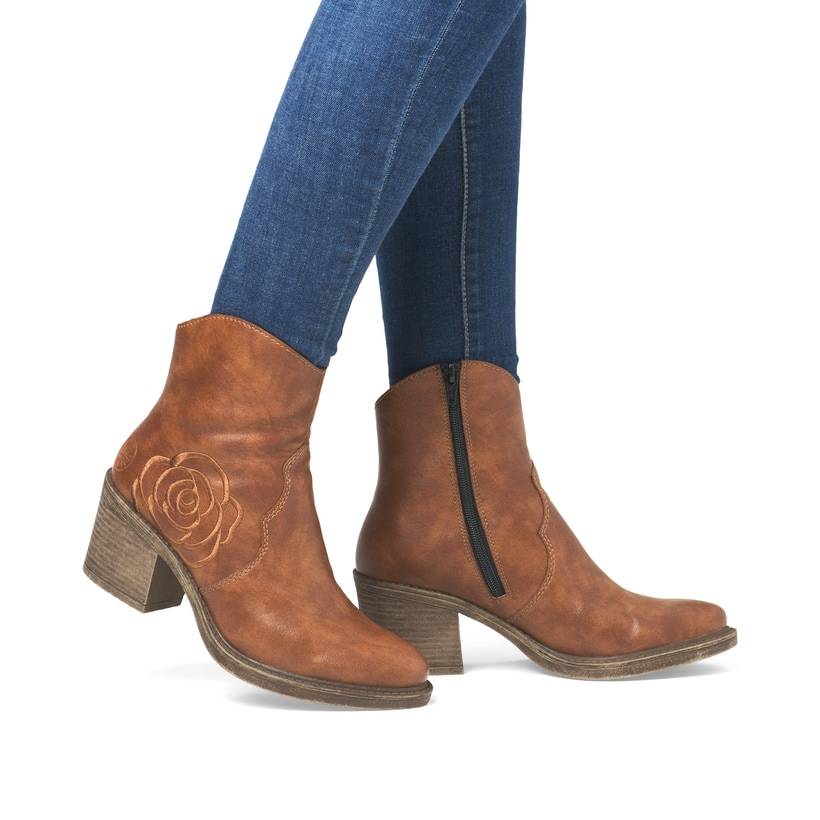 Rieker Artikelnummer Y1250-24 Rieker Damen Stiefeletten nougatbraun Super Sparpreis