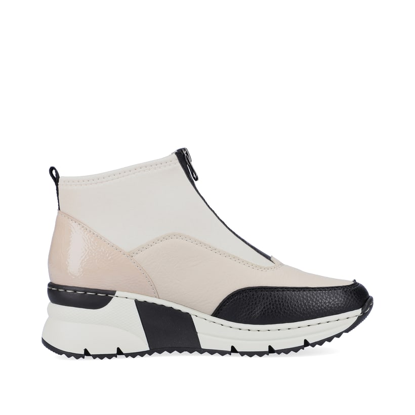 Rieker Artikelnummer N6352-60 Rieker Damen Sneaker High hellbeige-schwarz JETZT KAUFEN