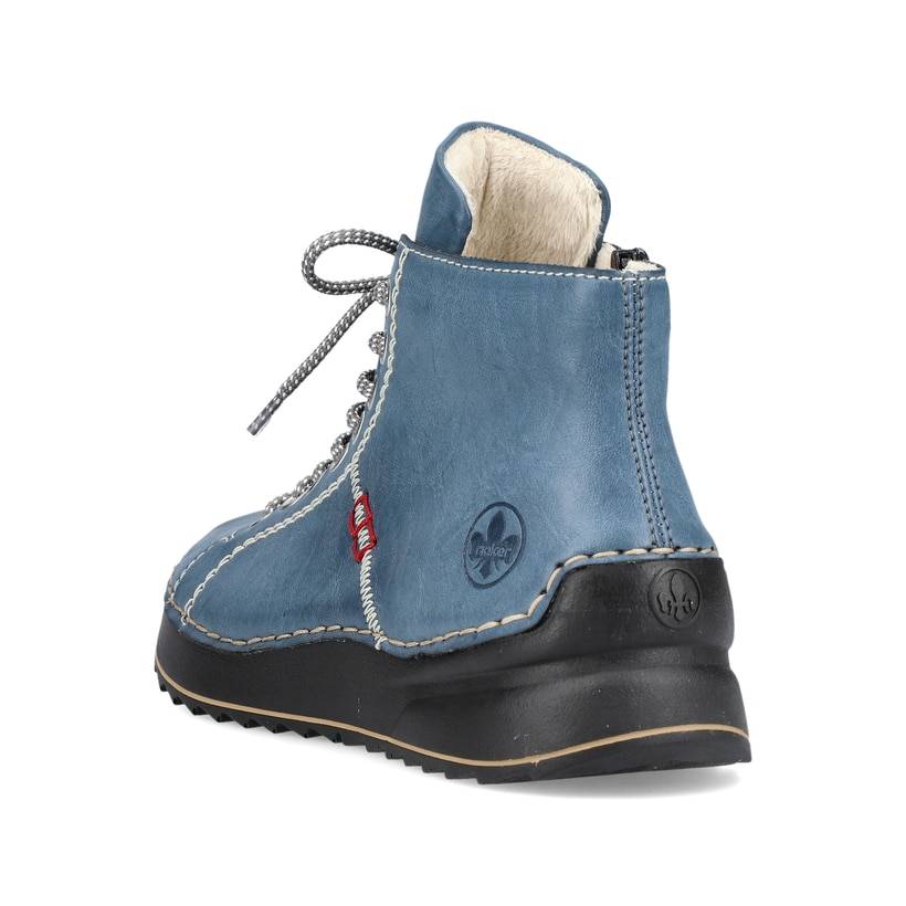 Rieker Artikelnummer 71510-14 Rieker Damen Schnürstiefel californiablau Neueste Stile