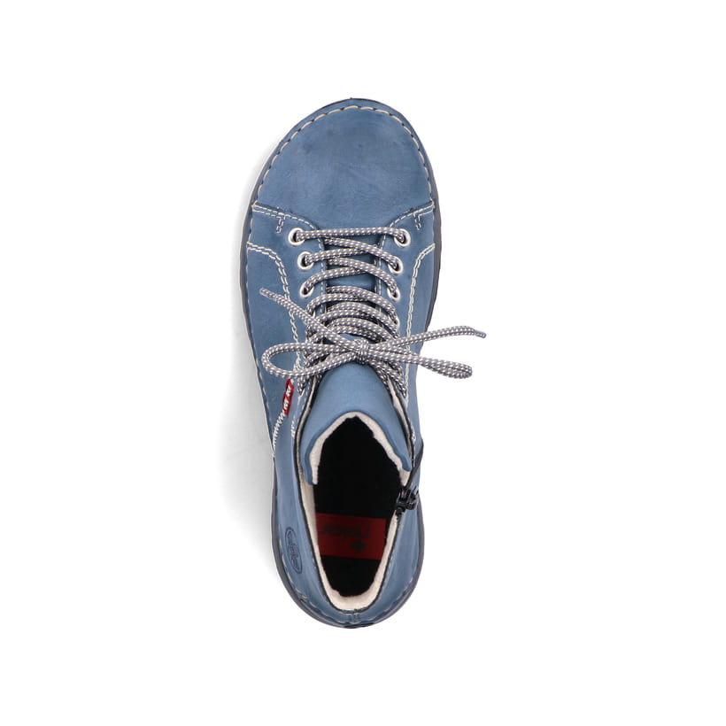 Rieker Artikelnummer 71510-14 Rieker Damen Schnürstiefel californiablau Neueste Stile