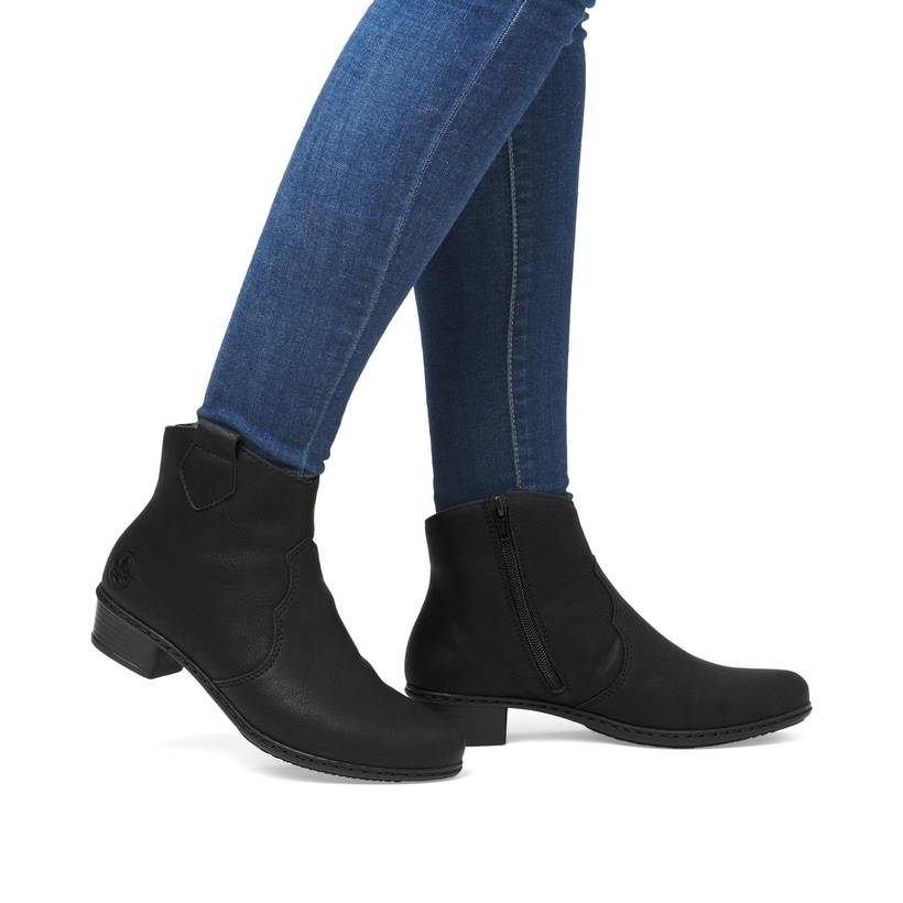 Rieker Artikelnummer Y0762-00 Rieker Damen Stiefeletten nachtschwarz Letzte 2 Tage