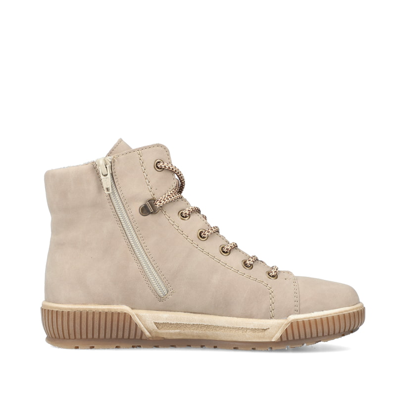 Rieker Artikelnummer N0730-64 Rieker Damen Schnürstiefel cremebeige Bis zu 65% Rabatt