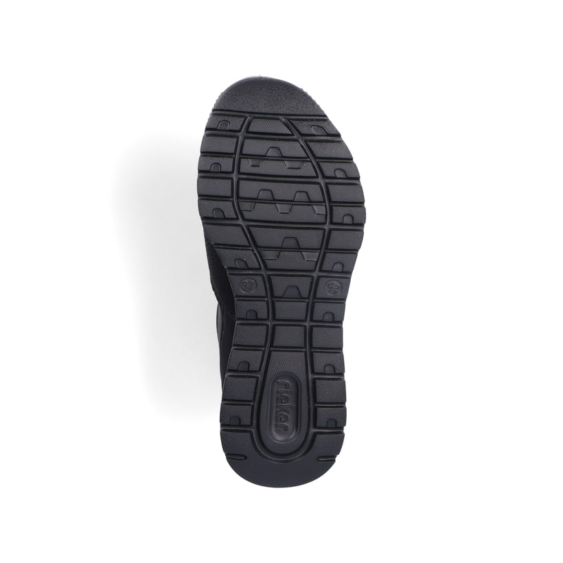 Rieker Artikelnummer M6053-00 Rieker Damen Slipper graphitschwarz Sonderangebot der Fabrik