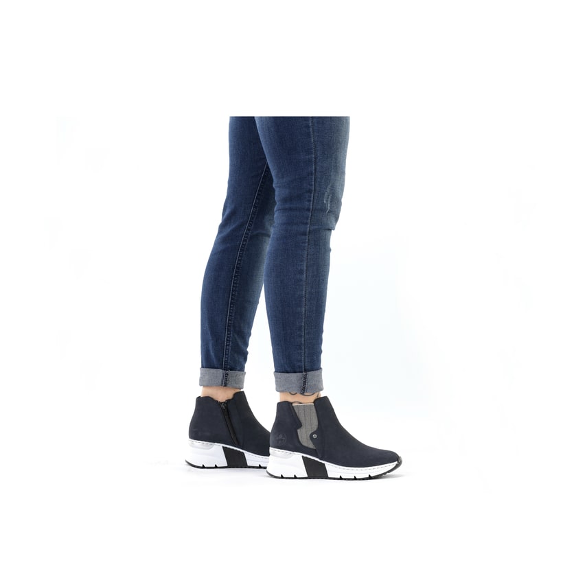 Rieker Artikelnummer X6361-14 Rieker Damen Chelsea Boots dunkelblau Vierteljährliche Förderung