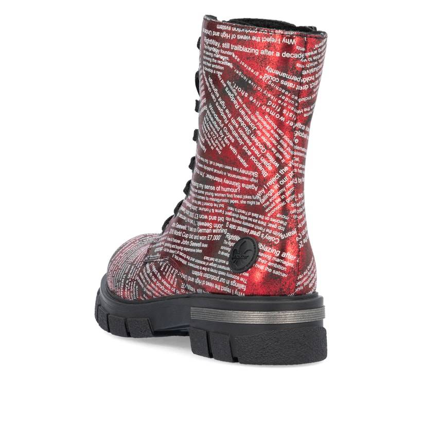 Rieker Artikelnummer Z9120-35 Rieker Damen Biker Boots metallicrot Riesige Rabatte
