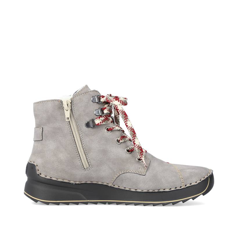 Rieker Artikelnummer 51544-64 Rieker Damen Schnürstiefel mondgrau Clearance-Verkauf
