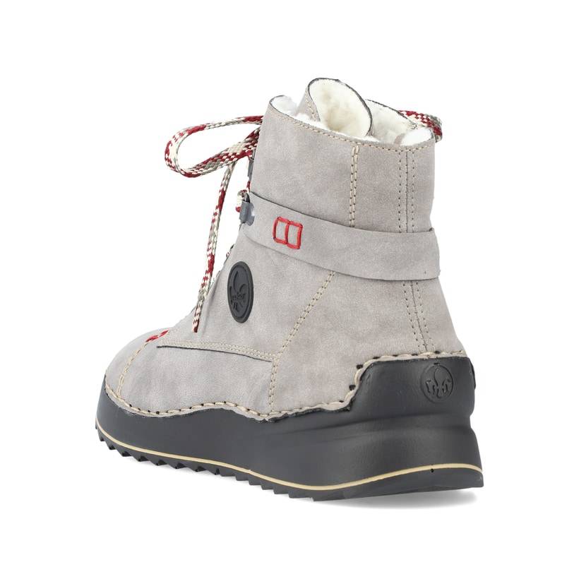 Rieker Artikelnummer 51544-64 Rieker Damen Schnürstiefel mondgrau Clearance-Verkauf