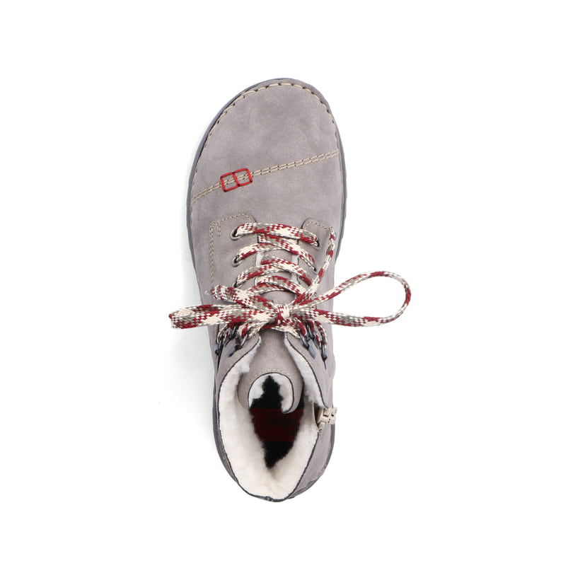 Rieker Artikelnummer 51544-64 Rieker Damen Schnürstiefel mondgrau Clearance-Verkauf