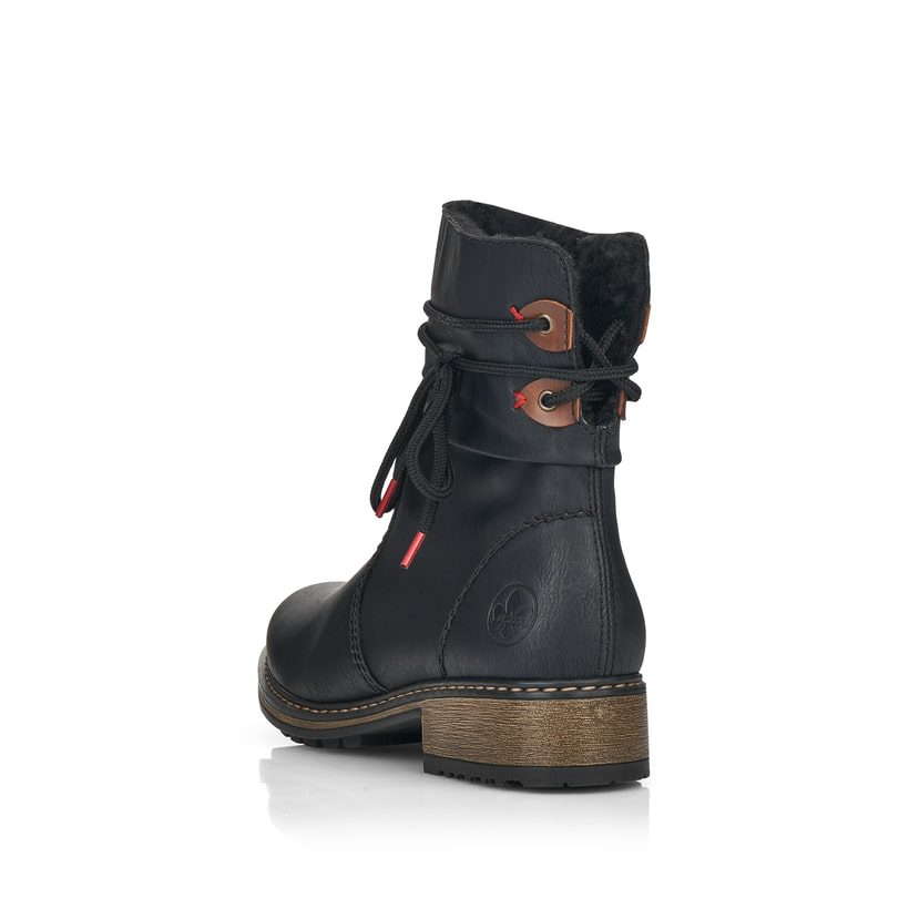 Rieker Artikelnummer Z68M1-01 Rieker Damen Kurzstiefel mattschwarz Kostenloser Versand international