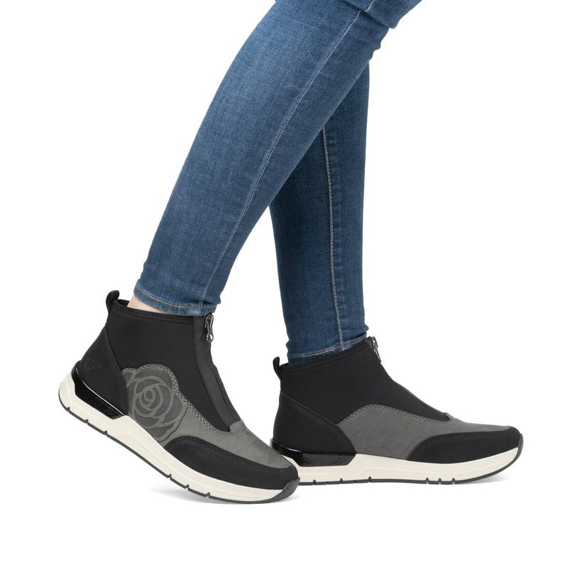 Rieker Artikelnummer 58956-00 Rieker Damen Slipper carbonschwarz Speichern exportieren