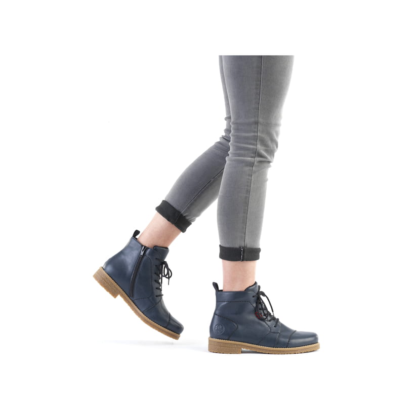 Rieker Artikelnummer 73500-14 Rieker Damen Schnürstiefel marineblau Black Friday Preise