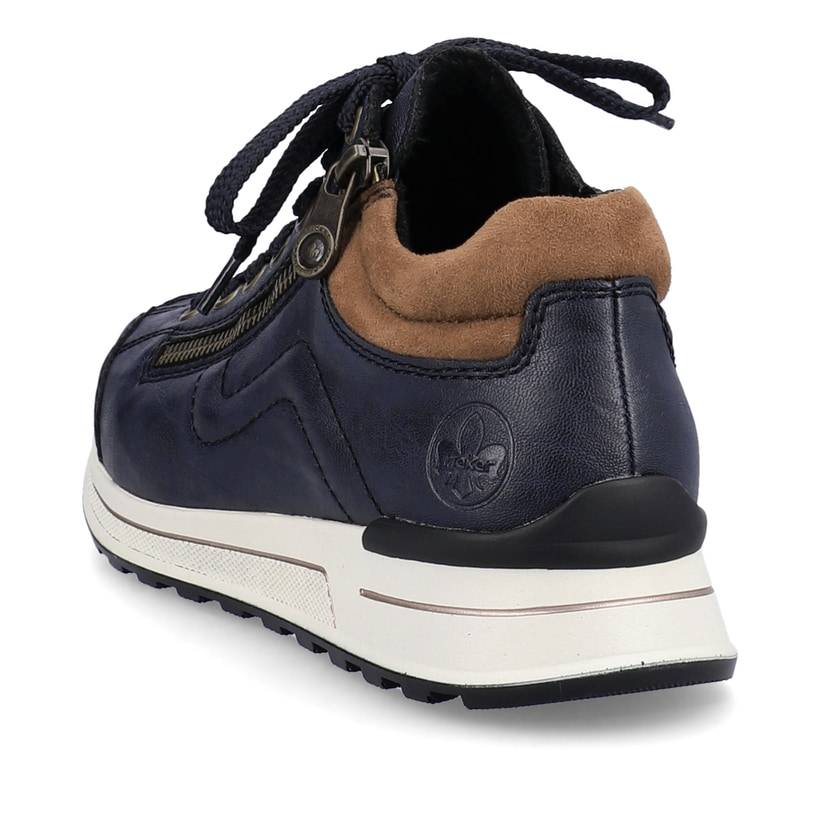 Rieker Artikelnummer N1400-14 Rieker Damen Sneaker Low pazifikblau-braun Im Verkauf