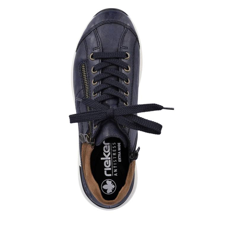 Rieker Artikelnummer N1400-14 Rieker Damen Sneaker Low pazifikblau-braun Im Verkauf