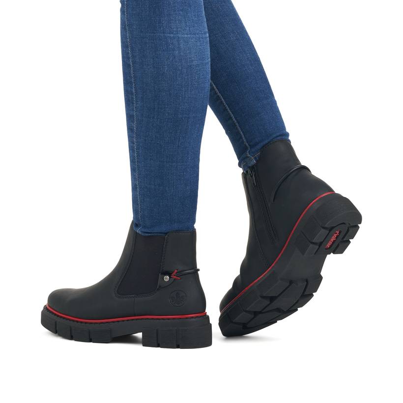 Rieker Artikelnummer M3859-00 Rieker Damen Chelsea Boots tiefschwarz zollfrei