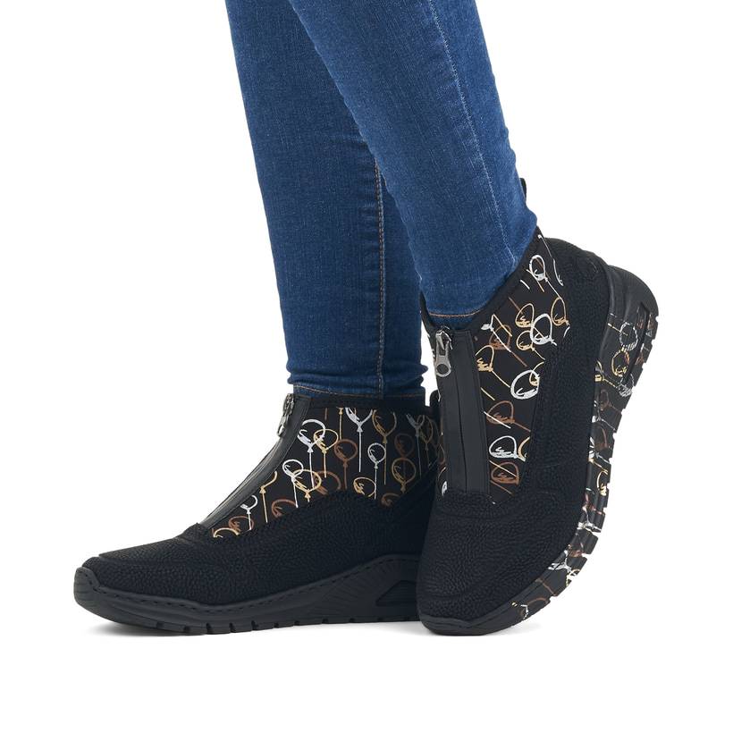 Rieker Artikelnummer M4953-00 Rieker Damen Sneaker High urbanschwarz Rabatte dieses Monats