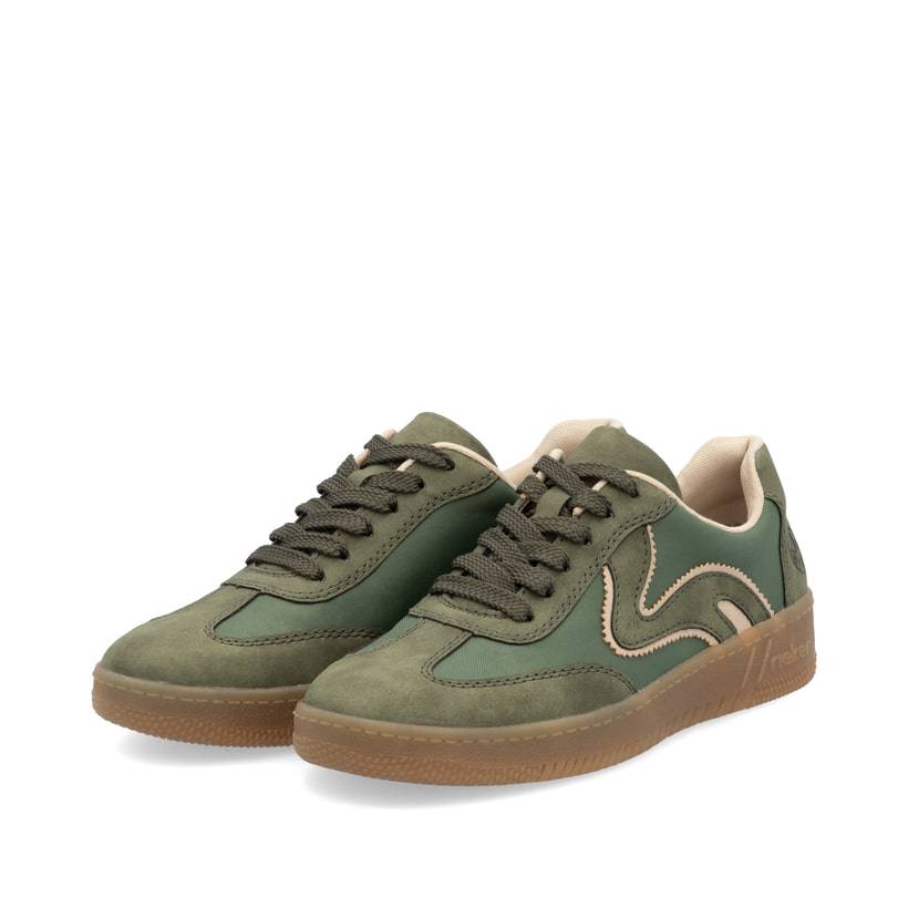 Rieker Artikelnummer M5512-54 Rieker Damen Sneaker Low kaktusgrün 2025