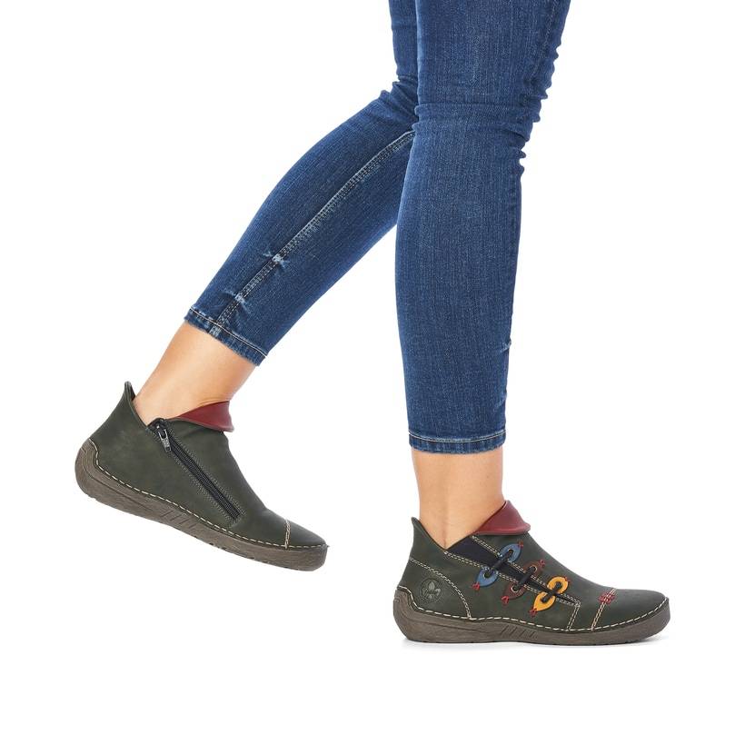 Rieker Artikelnummer 72581-54 Rieker Damen Slipper olivgrün Verkauf
