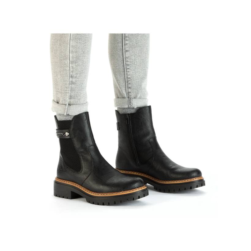 Rieker Artikelnummer 72690-00 Rieker Damen Chelsea Boots asphaltschwarz Angebote