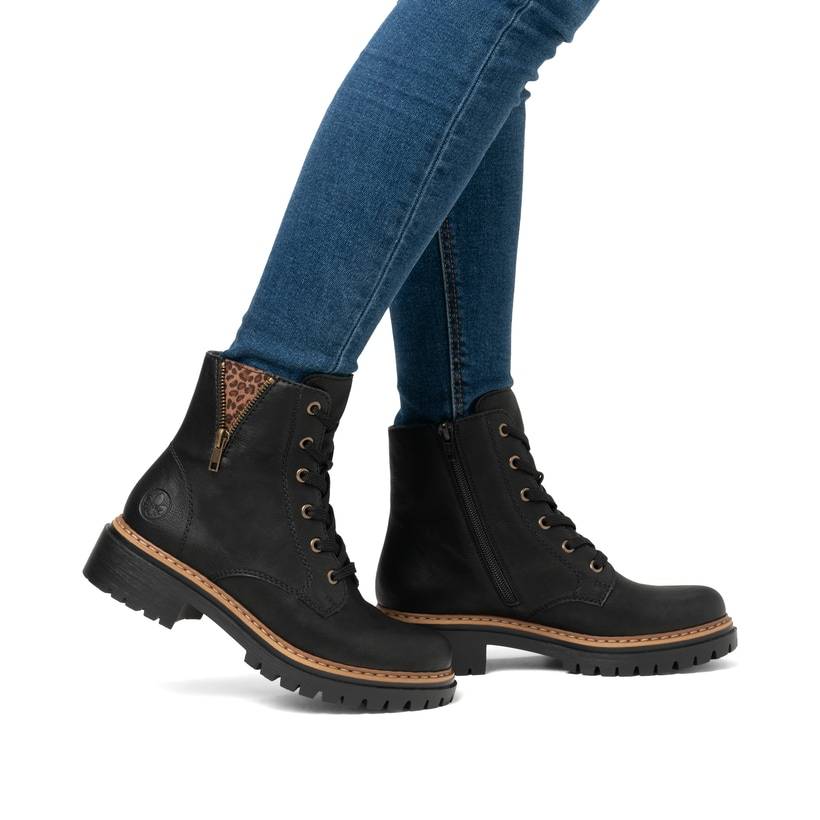 Rieker Artikelnummer 72617-00 Rieker Damen Biker Boots nachtschwarz Hotsell
