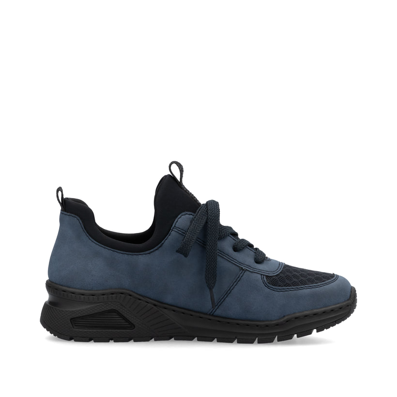 Rieker Artikelnummer M4970-14 Rieker Damen Slipper pazifikblau Fabrikverkauf